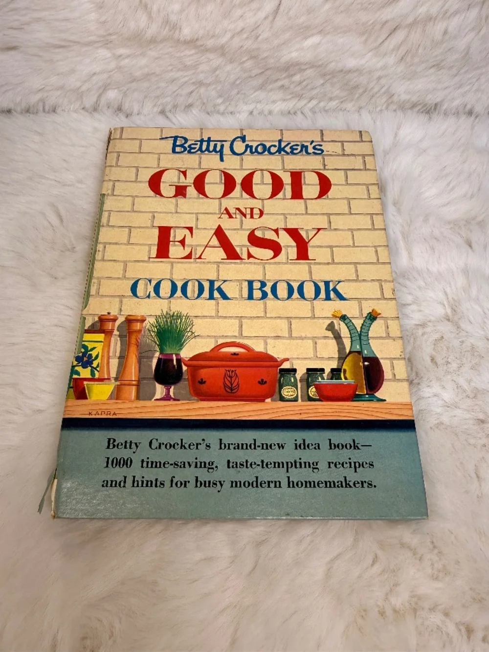 Vintage 1954 BETTY CROCKER' GOOD AND EASY COOK BOOK First Edition Fourth Print